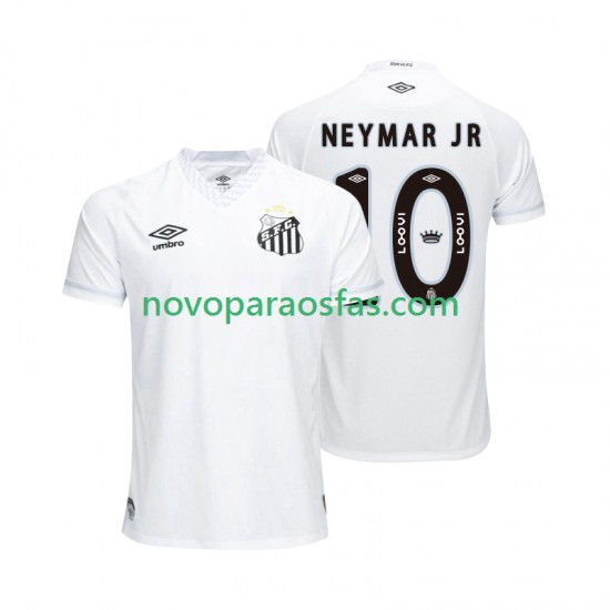 Camisolas Santos FC NEYMAR JR 10 Homem Casa 2025-2026 Manga Curta