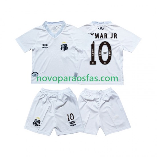 Camisolas Santos FC Neymar JR 10 Criança Casa 2025-2026 Manga Curta