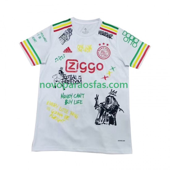 Camisolas AFC Ajax Bob Marley Special Homem Casa 2025 Manga Curta