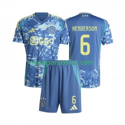 Camisolas AFC Ajax Henderson 6 Criança Visitante 2024-2025 Manga Curta
