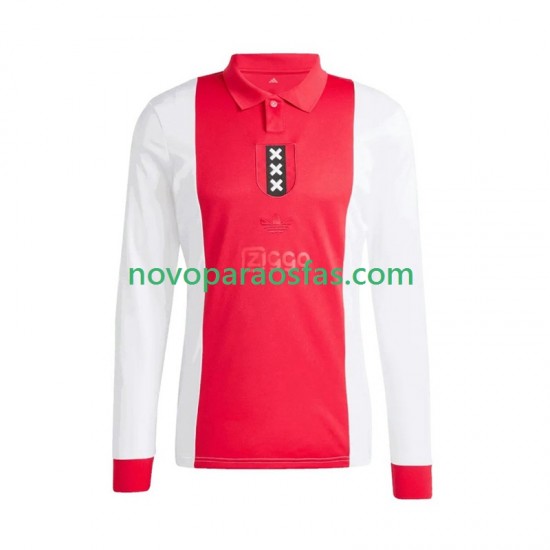 Camisolas AFC Ajax Anniversary Homem Casa 2024-2025 Manga Comprida