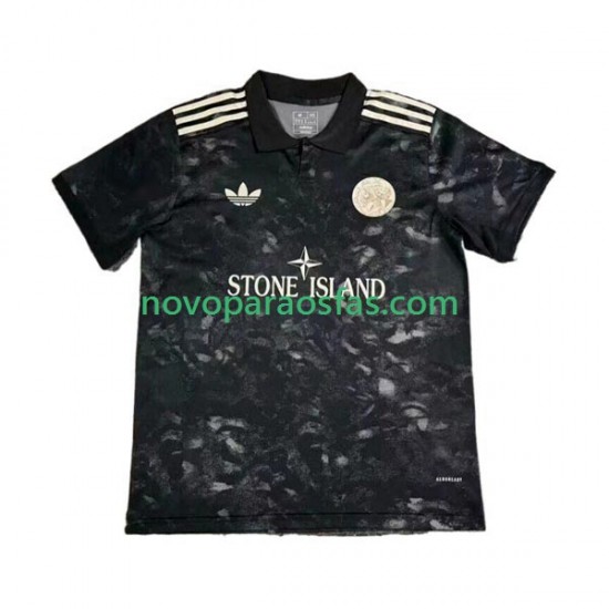 Camisolas AFC Ajax Stone Island Homem 2024-2025 Manga Curta