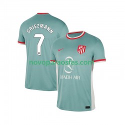 Camisolas Atlético Madrid Antoine Griezmann 7 Homem Visitante 2024-2025 Manga Curta