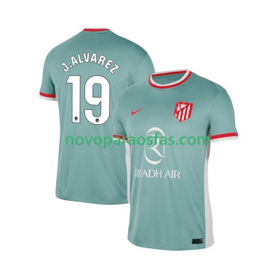 Camisolas Atlético Madrid Julian Alvarez 19 Homem Visitante 2024-2025 Manga Curta