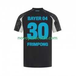 Camisolas Bayer 04 Leverkusen Frimpong 30 Homem Alternativo 2024-2025 Manga Curta