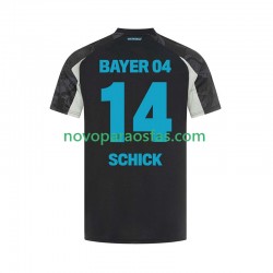 Camisolas Bayer 04 Leverkusen Patrik Schick 14 Homem Alternativo 2024-2025 Manga Curta