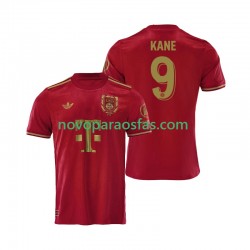Camisolas Bayern de Munique Harry Kane 9 125th Anniversary Red Homem Casa 2024-2025 Manga Curta