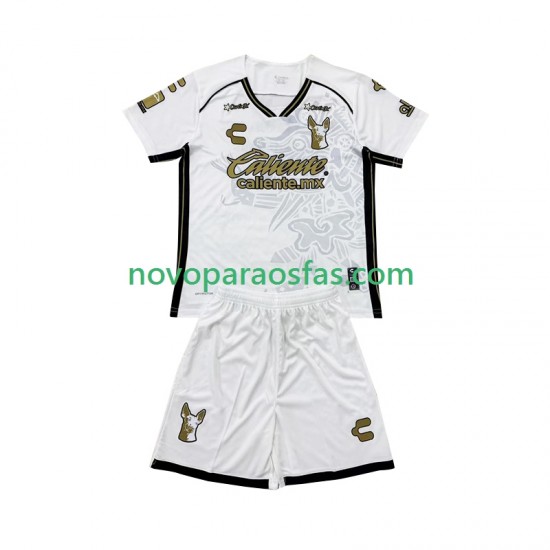 Camisolas Club Tijuana Criança Visitante 2024-2025 Manga Curta