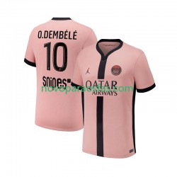 Camisolas Paris Saint-Germain Ousmane Dembele 10 Homem Alternativo 2024-2025 Manga Curta