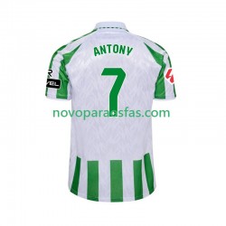 Camisolas Real Betis ANTONY 7 Homem Casa 2024-2025 Manga Curta