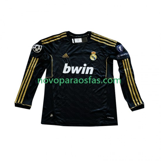 Camisolas Real Madrid Cristiano Ronaldo 7 -2012 Homem Visitante 2011 Manga Comprida