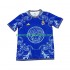 Camisolas Real Madrid Versace Blue Edition Homem Casa 2024-2025 Manga Curta