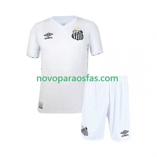 Camisolas Santos FC Criança Casa 2024-2025 Manga Curta