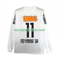 Camisolas Santos FC Neymar JR 11 2012 Retro Homem Casa 2011 Manga Comprida