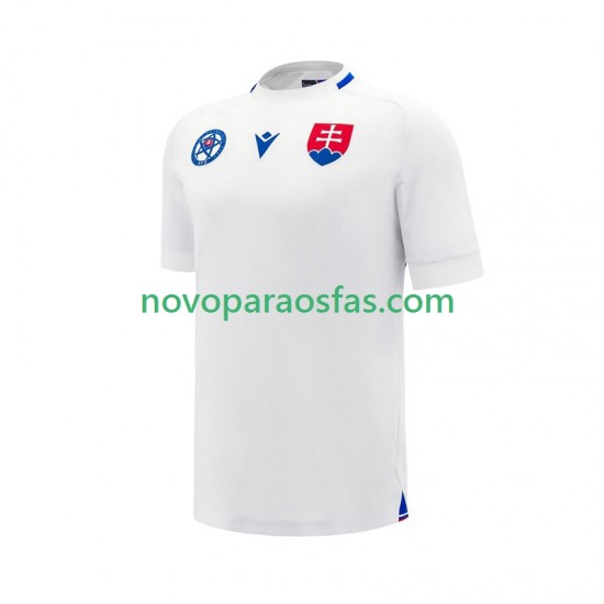 Camisolas Eslováquia Homem Visitante 2024-2025 Manga Curta
