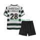 Camisolas Sporting CP Cristiano Ronaldo 28 2001 2003 Retro Criança Casa Manga Curta