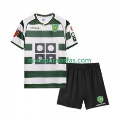 Camisolas Sporting CP 2001 2003 Retro Criança Casa Manga Curta