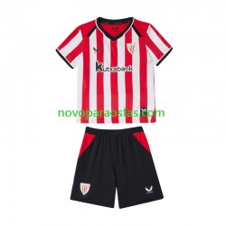 Camisolas Athletic Bilbao Criança Casa 2026-2027 Manga Curta
