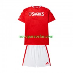 Camisolas Benfica Criança Casa 2026-2027 Manga Curta