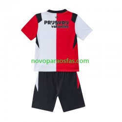 Camisolas Feyenoord Rotterdam Criança Casa 2026-2027 Manga Curta
