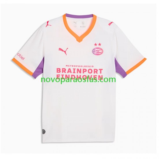 Camisolas PSV Eindhoven Homem Visitante 2026-2027 Manga Curta