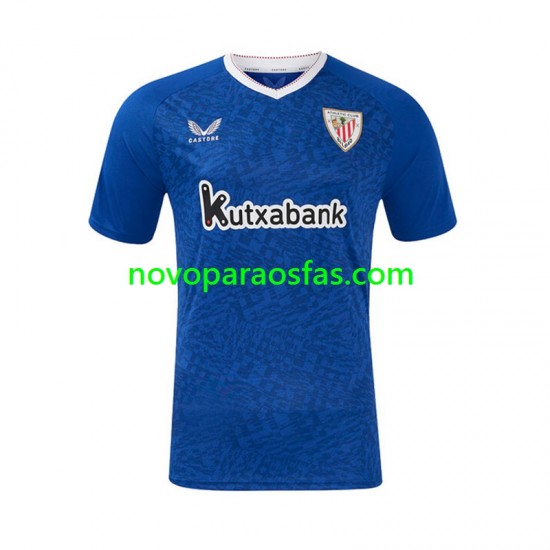 Camisolas Athletic Bilbao Homem Visitante 2024-2025 Manga Curta