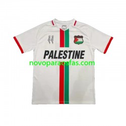 Camisolas Club Deportivo Palestino Center Stripre Homem Visitante 2024-2025 Manga Curta