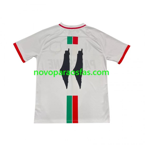 Camisolas Club Deportivo Palestino Center Stripre Homem Visitante 2024-2025 Manga Curta