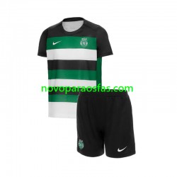 Camisolas Sporting CP Criança Casa 2024-2025 Manga Curta