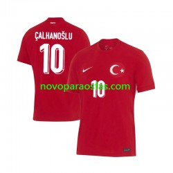 Camisolas Turquia Hakan Calhanoglu 10 Homem Visitante Euro 2024 Manga Curta
