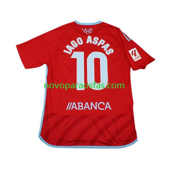 Camisolas Celta de Vigo Iago Aspas 10 Homem Visitante 2023-2024 Manga Curta