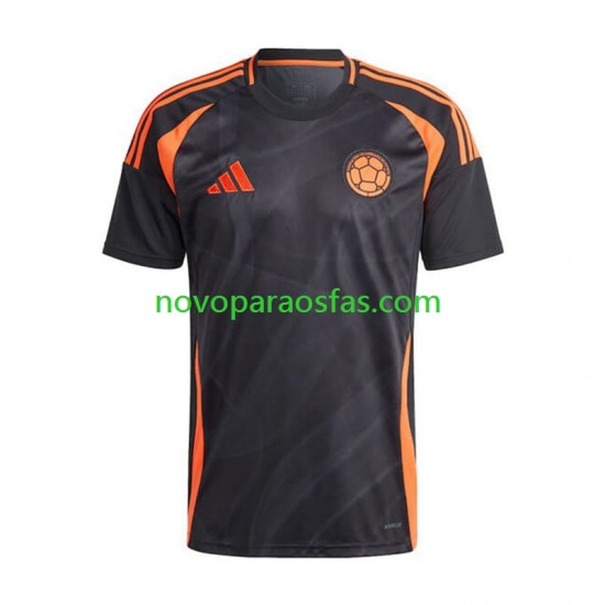 Camisolas Colômbia Copa America Homem Visitante 2024 Manga Curta