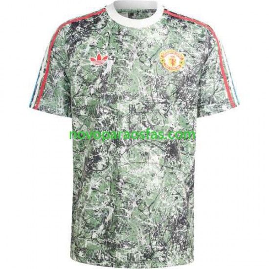Camisolas Manchester United Stone Roses Homem Casa 2023-2024 Manga Curta