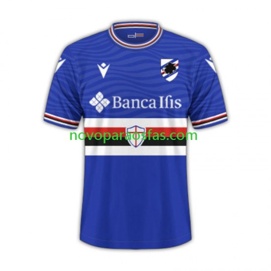 Camisolas Sampdoria Homem Casa 2023-2024 Manga Curta