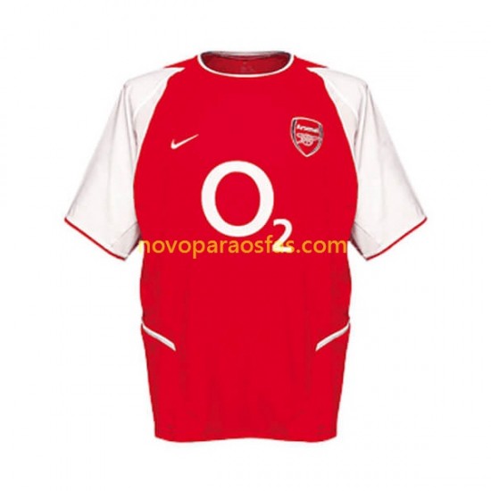 Camisolas Arsenal Retro Homem Casa 2002 Manga Curta