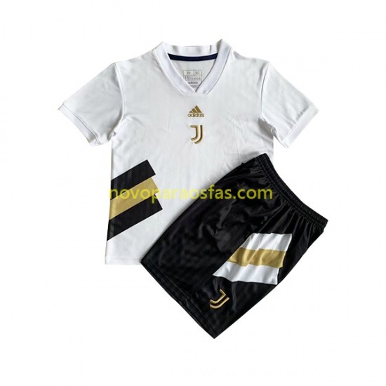 Camisolas Juventus Icon Retro Criança Casa 2022-2023 Manga Curta