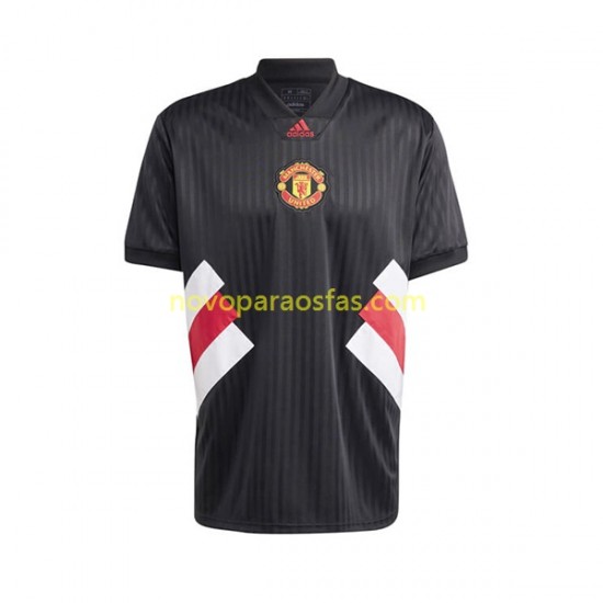 Camisolas Manchester United Icon Retro Homem Casa 2022-2023 Manga Curta