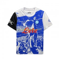 Camisolas Napoli Maradona Champions Special Edition Homem Casa 2023 Manga Curta