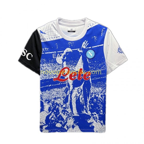 Camisolas Napoli Maradona Champions Special Edition Homem Casa 2023 Manga Curta