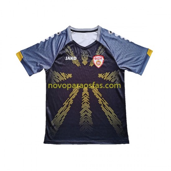 Camisolas Macedônia do Norte Homem Alternativo 2023 Manga Curta