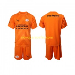 Camisolas PSV Eindhoven Guarda-redes Criança Visitante 2022-2023 Manga Curta
