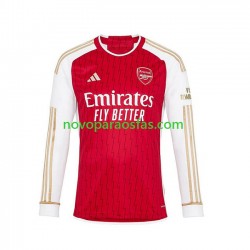 Camisolas Arsenal Homem Casa 2023-2024 Manga Comprida