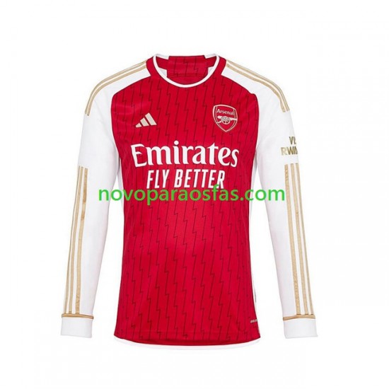 Camisolas Arsenal Homem Casa 2023-2024 Manga Comprida