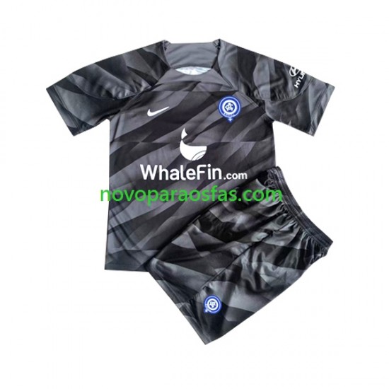 Camisolas Atlético Madrid Guarda-redes Criança Casa 2023-2024 Manga Curta