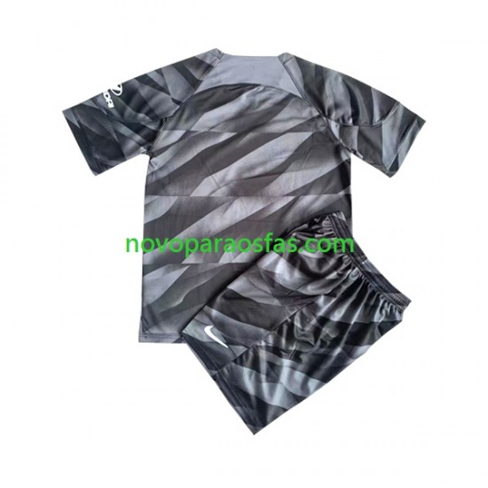 Camisolas Atlético Madrid Guarda-redes Criança Casa 2023-2024 Manga Curta