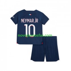 Camisolas Paris Saint-Germain Neymar Jr 10 Criança Casa 2023-2024 Manga Curta