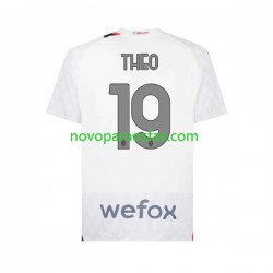 Camisolas AC Milan Theo 19 Homem Visitante 2023-2024 Manga Curta