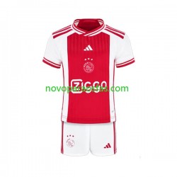 Camisolas AFC Ajax Criança Casa 2023-2024 Manga Curta