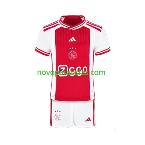 Camisolas AFC Ajax Criança Casa 2023-2024 Manga Curta