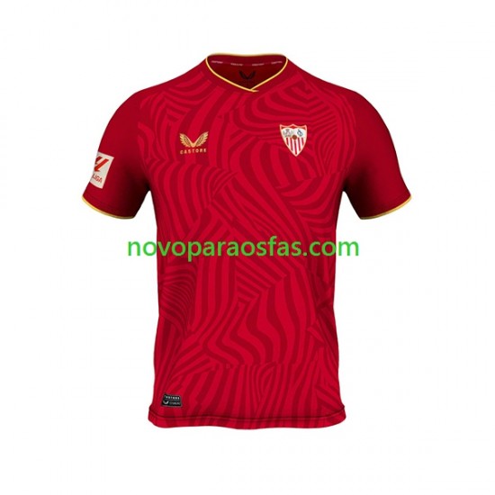 Camisolas Sevilla FC Homem Visitante 2023-2024 Manga Curta
